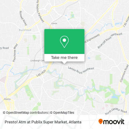 Mapa de Presto! Atm at Publix Super Market