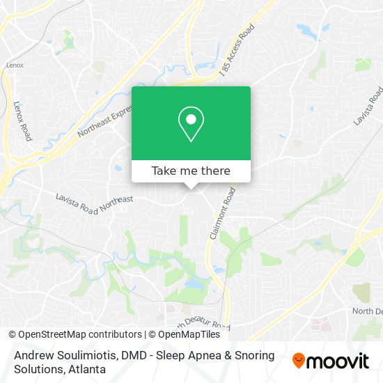 Andrew Soulimiotis, DMD - Sleep Apnea & Snoring Solutions map