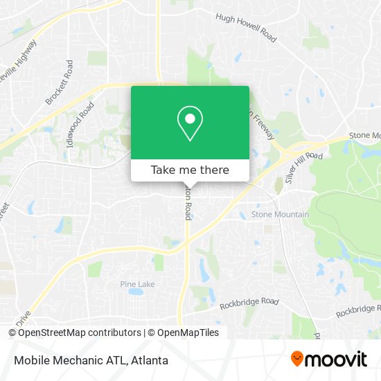 Mobile Mechanic ATL map