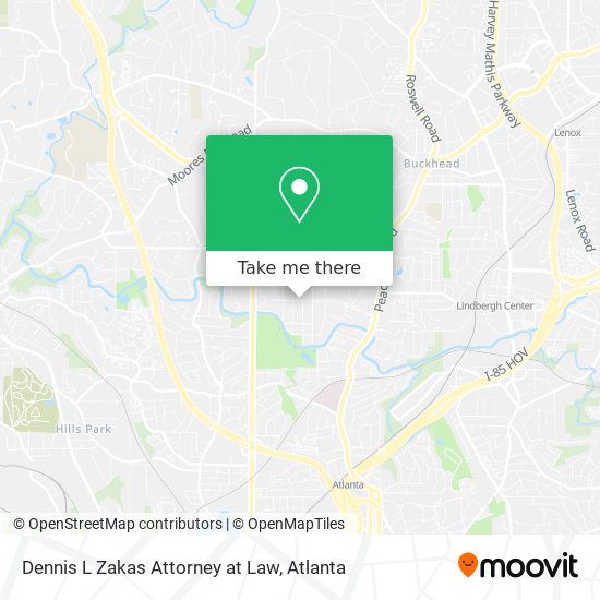 Mapa de Dennis L Zakas Attorney at Law