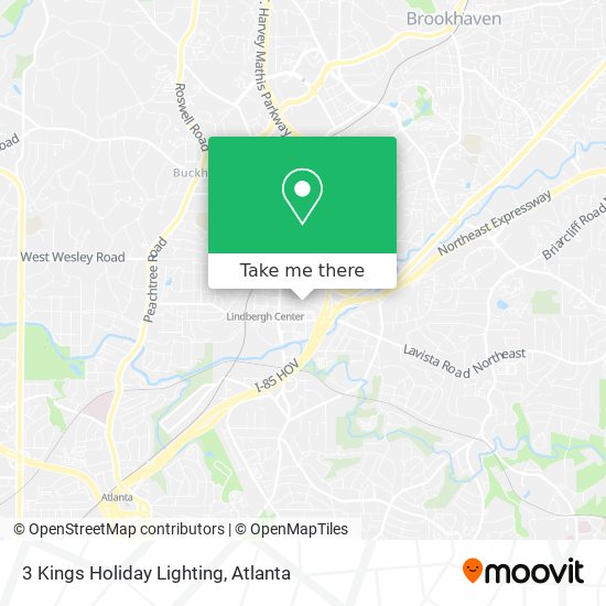 3 Kings Holiday Lighting map