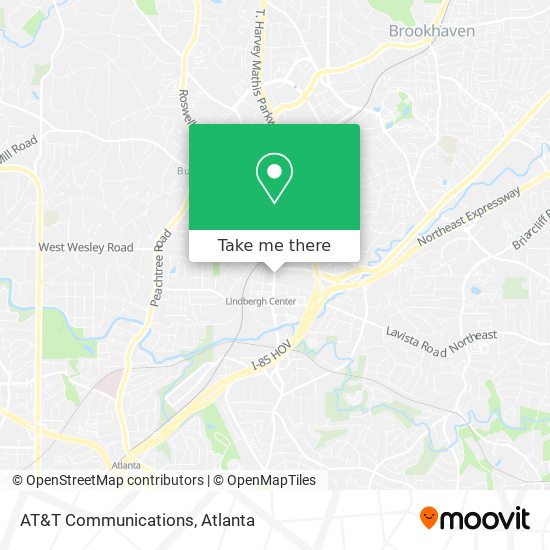 AT&T Communications map