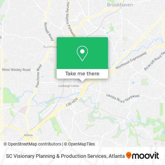 SC Visionary Planning & Production Services map