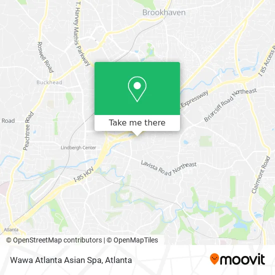 Wawa Atlanta Asian Spa map