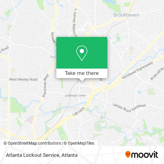 Atlanta Lockout Service map