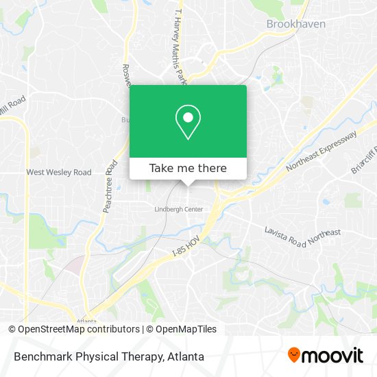 Benchmark Physical Therapy map