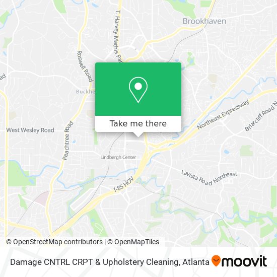 Damage CNTRL CRPT & Upholstery Cleaning map