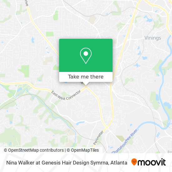 Nina Walker at Genesis Hair Design Symrna map