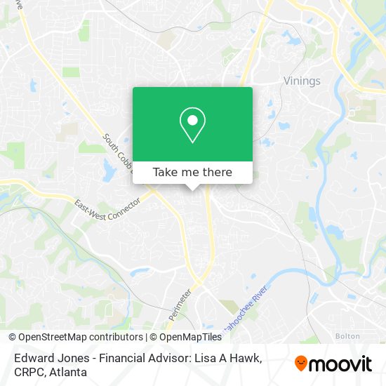 Mapa de Edward Jones - Financial Advisor: Lisa A Hawk, CRPC