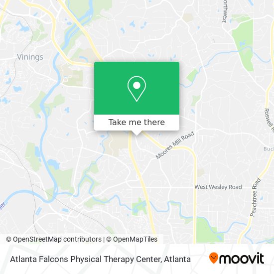 Atlanta Falcons Physical Therapy Center map