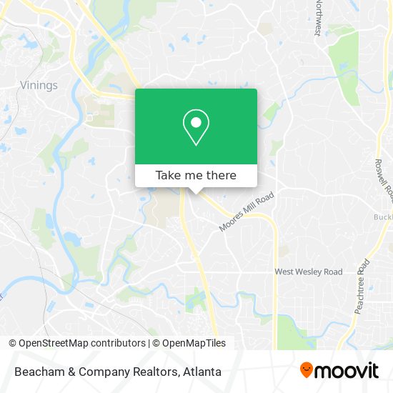 Beacham & Company Realtors map