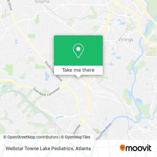 Mapa de Wellstar Towne Lake Pediatrics