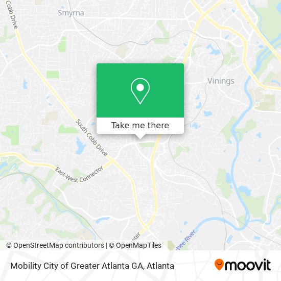 Mapa de Mobility City of Greater Atlanta GA