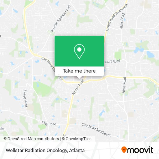 Mapa de Wellstar Radiation Oncology