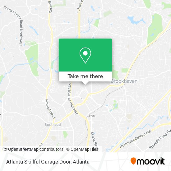 Atlanta Skillful Garage Door map