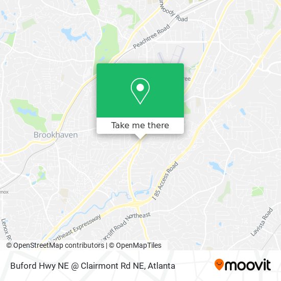 Buford Hwy NE @ Clairmont Rd NE map