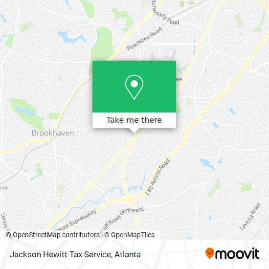 Jackson Hewitt Tax Service map