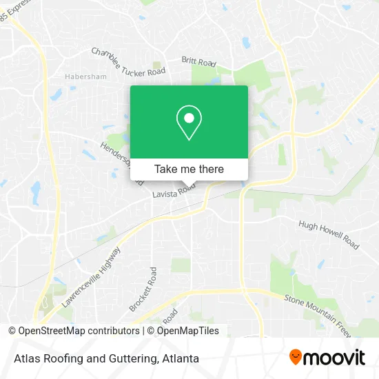 Atlas Roofing and Guttering map