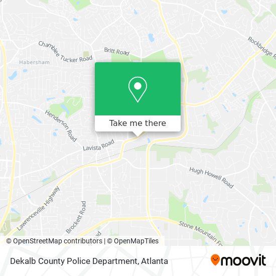 Mapa de Dekalb County Police Department