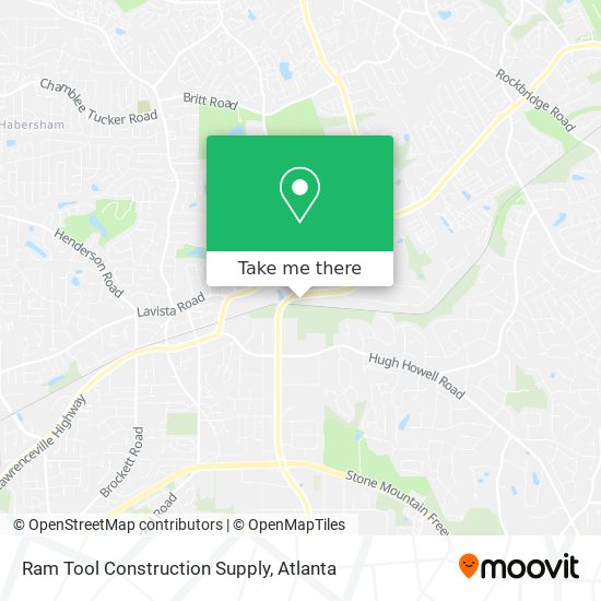 Mapa de Ram Tool Construction Supply