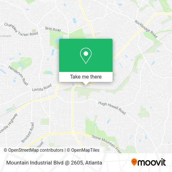 Mapa de Mountain Industrial Blvd @ 2605