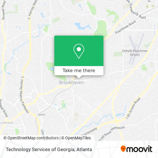 Technology Services of Georgia map