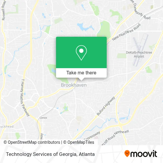 Technology Services of Georgia map