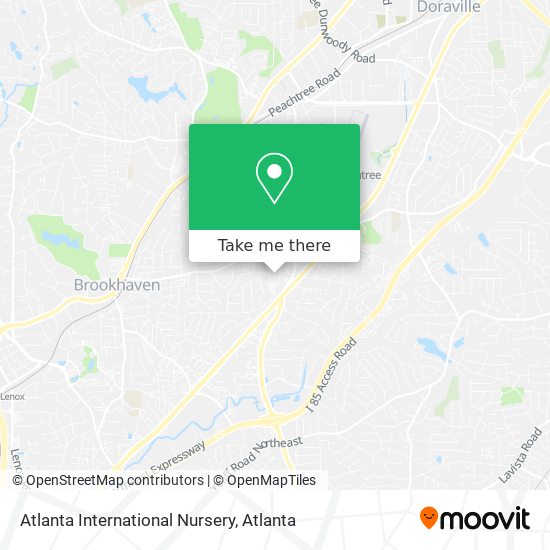 Mapa de Atlanta International Nursery