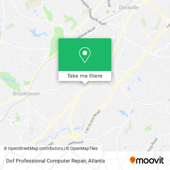 Dof Professional Computer Repair map