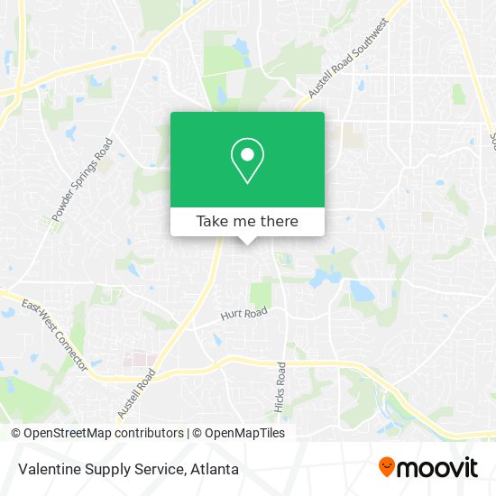 Valentine Supply Service map