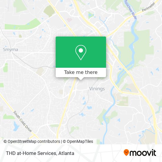 THD at-Home Services map