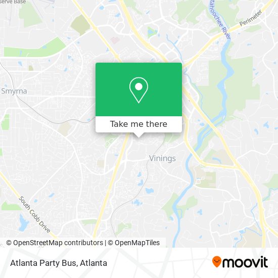 Mapa de Atlanta Party Bus