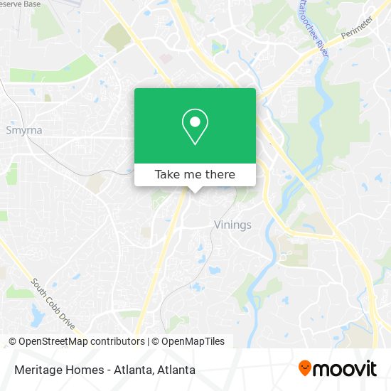 Meritage Homes - Atlanta map