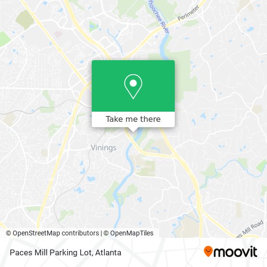 Paces Mill Parking Lot map