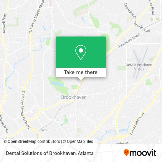 Dental Solutions of Brookhaven map