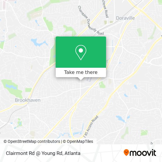Mapa de Clairmont Rd @ Young Rd