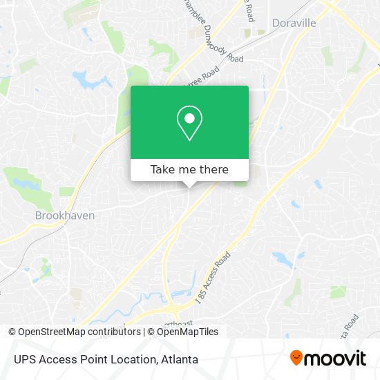 UPS Access Point Location map