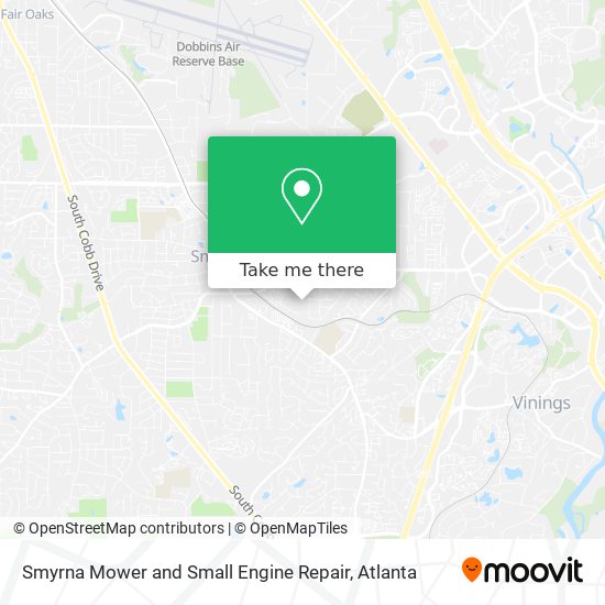 Smyrna Mower and Small Engine Repair map