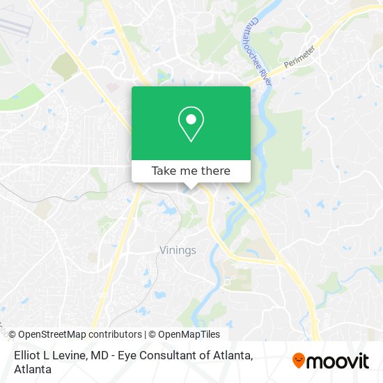 Elliot L Levine, MD - Eye Consultant of Atlanta map