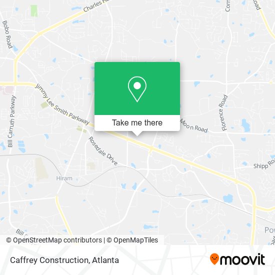 Caffrey Construction map