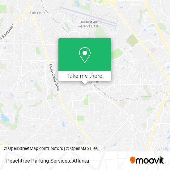 Peachtree Parking Services map