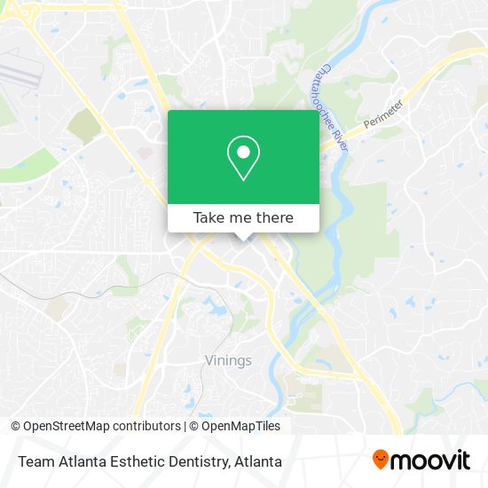 Team Atlanta Esthetic Dentistry map