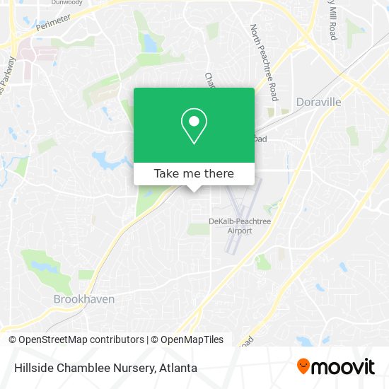Hillside Chamblee Nursery map