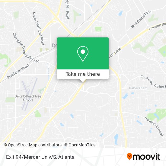 Mapa de Exit 94/Mercer Univ/S