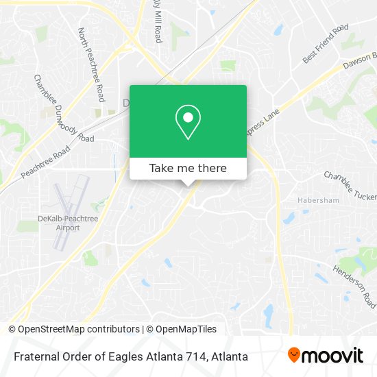 Fraternal Order of Eagles Atlanta 714 map