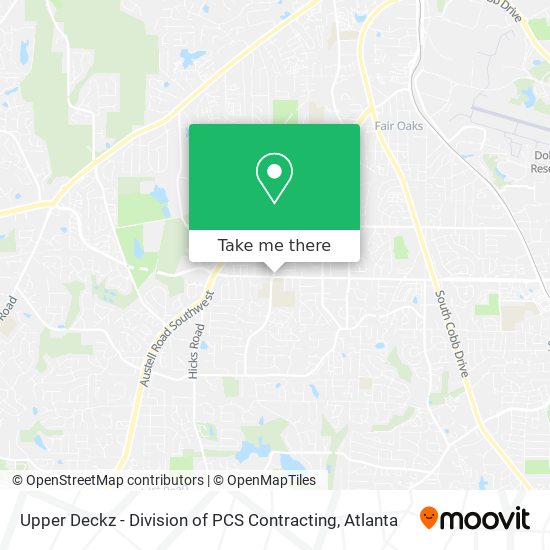 Upper Deckz - Division of PCS Contracting map