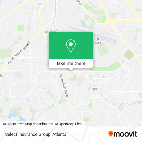 Select Insurance Group map