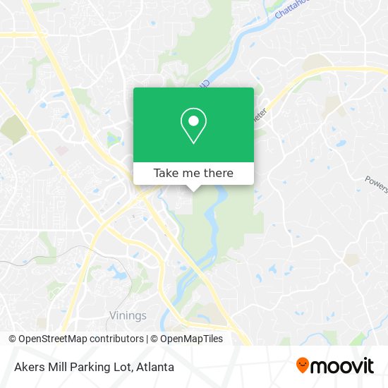 Akers Mill Parking Lot map