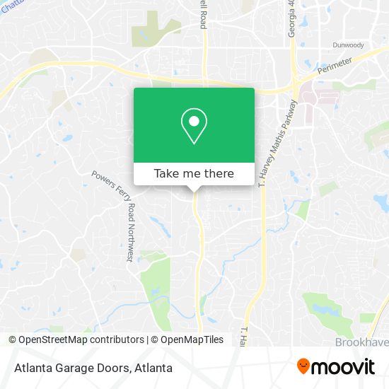 Atlanta Garage Doors map