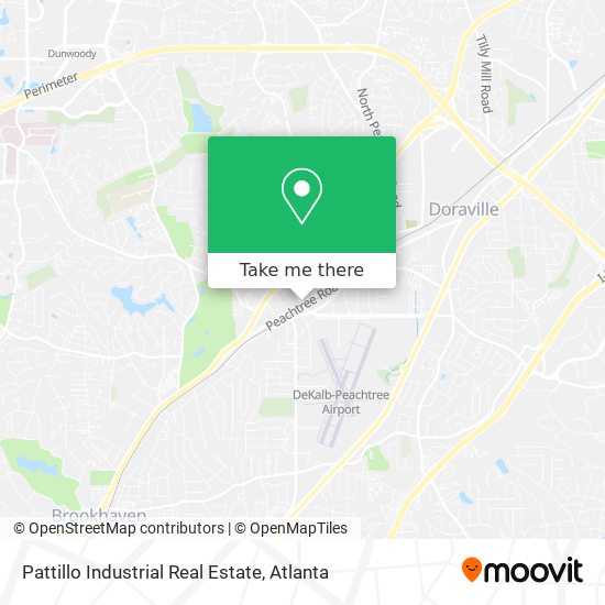 Mapa de Pattillo Industrial Real Estate